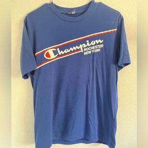 Blue Champion T Shirt Size Medium